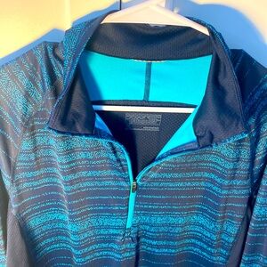 PATAGONIA 1/4 ZIP PULLOVER TOP NAVY TURQUOISE XL